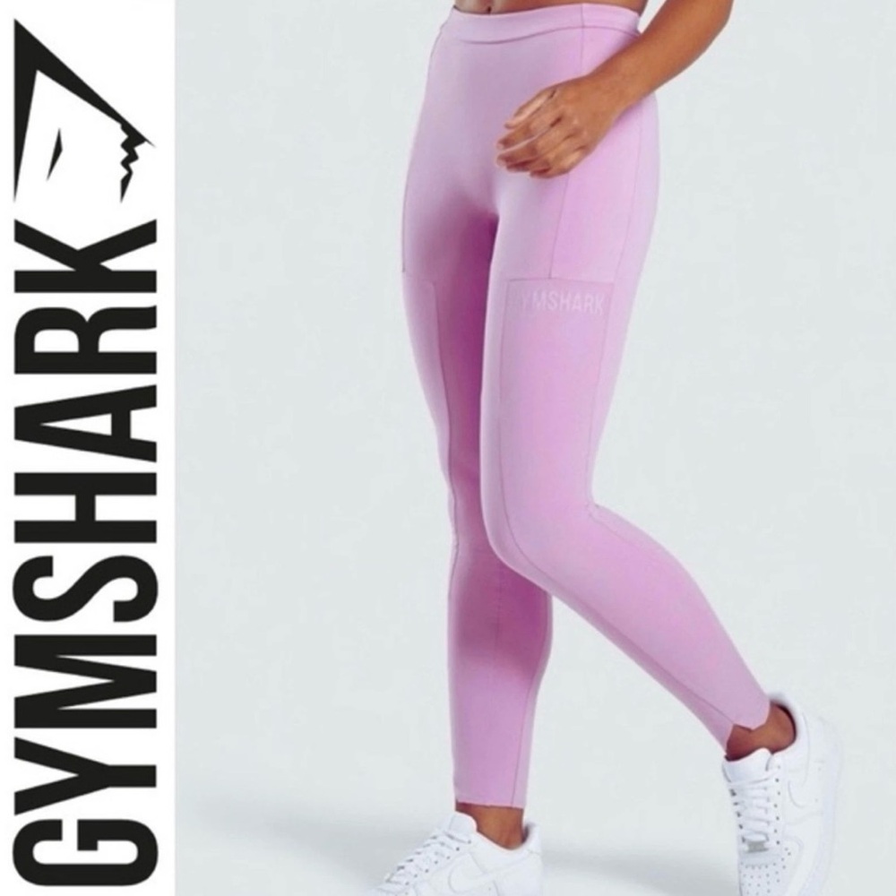 Gymshark Pastel Grape Soft Pink Ori Leggings Size Small NWOT